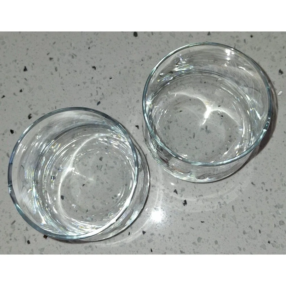 Stemless Wine Glasses Set of 2 